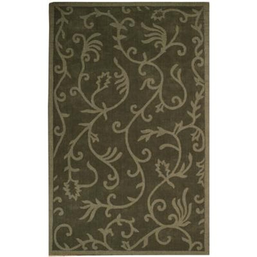 Green Lauren Area Rug 5 Feet X 8 Feet