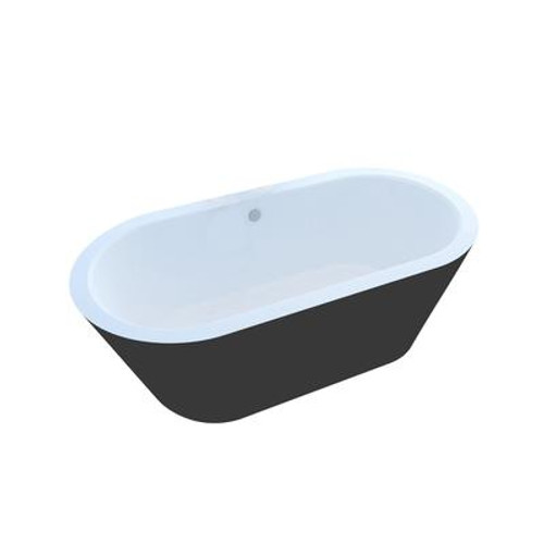 Obsidian 32 X 70 Freestanding One Piece Soaker Tub With Center Drain