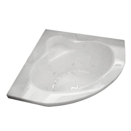 Jasper 60 x 60 Corner Air & Whirlpool Jetted Bathtub