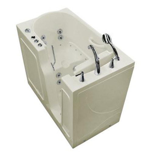 26 x 46 Right Drain Biscuit Whirlpool & Air Jetted Walk-In Bathtub