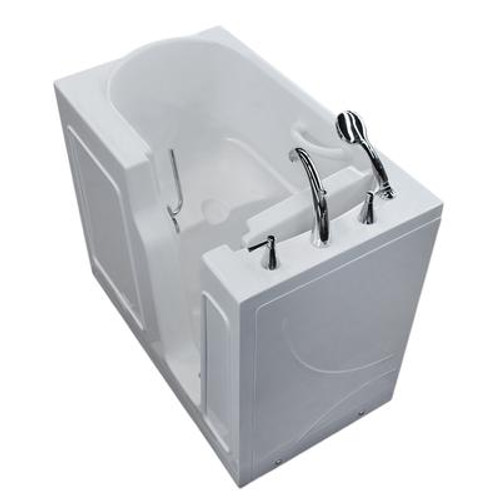 26 x 46 Right Drain White Soaking Walk-In Bathtub