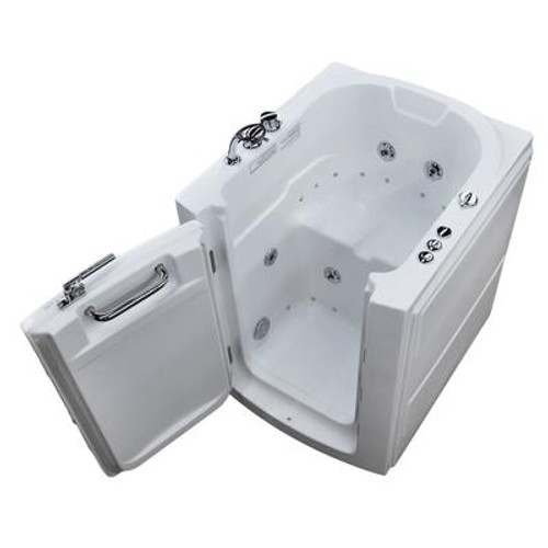 32 x 38 Right Door White Whirlpool & Air Jetted Walk-In Bathtub