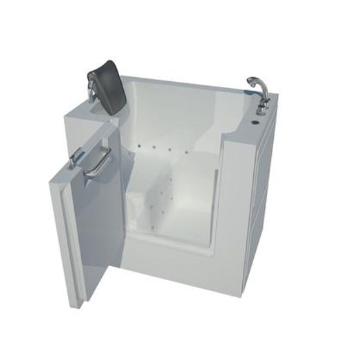 31 x 40 Right Drain White Air Jetted Walk-In Bathtub