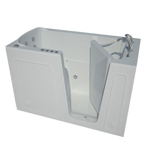 32 x 60 Right Drain White Whirlpool & Air Jetted Walk-In Bathtub