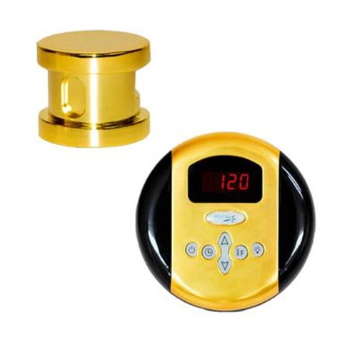 SteamSpa Oasis Control Kit in Polished Brass