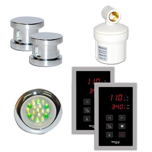 SteamSpa Royal Touch Pad Control Kit in Chrome