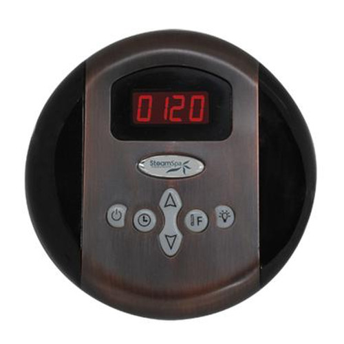 SteamSpa Programmable Control Panel with Presets in Oil Rubbed Bronze