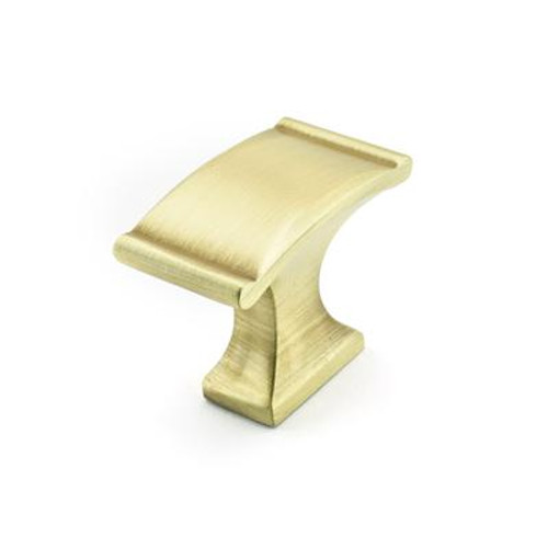 Classic Metal Knob - Satin Brass - 35 Mm Dia.