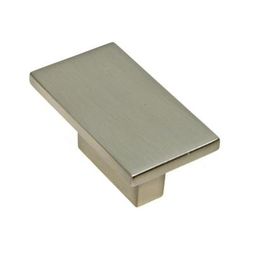 Contemporary Metal Knob - Brushed Nickel - 16 Mm Dia.