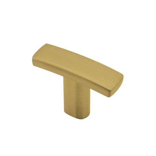 Contemporary Metal Knob - Satin Brass - 38 Mm Dia.