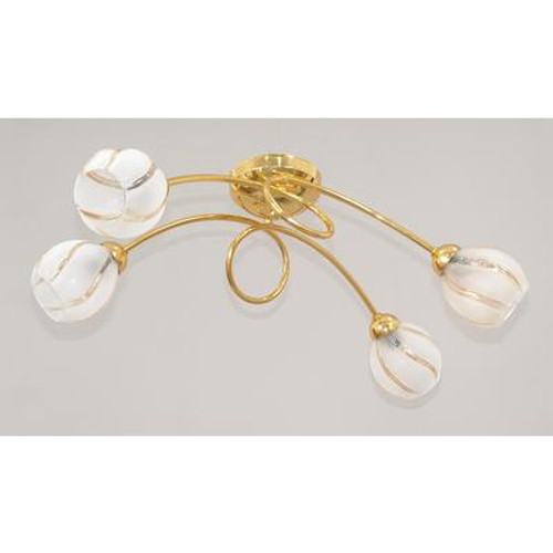 Ceiling 4 Lights Carlton Gold 26 Inches