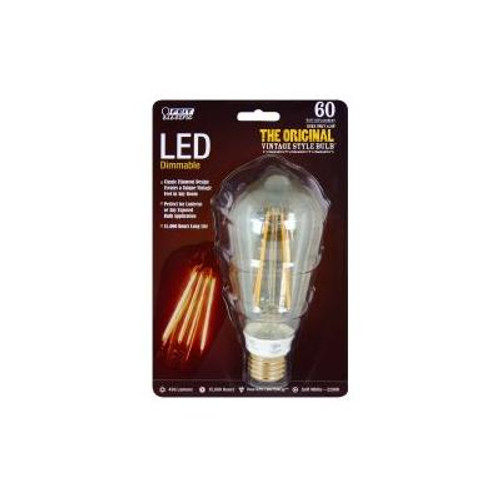 LED 60w  St19 Med Base Vintage Sw