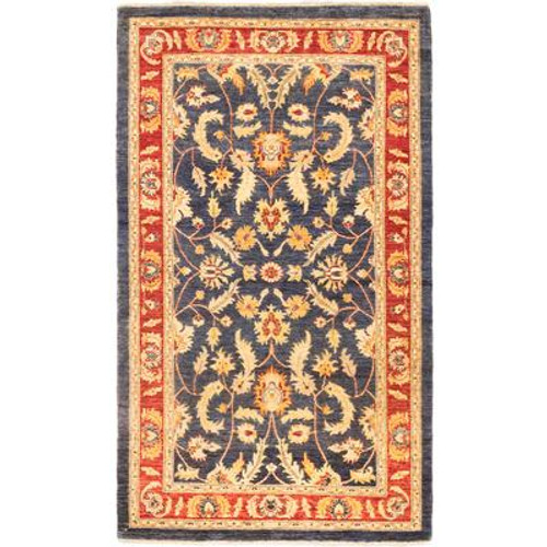 Hand-knotted Chobi Finest Navy Rug - 5 Ft. x 8 Ft. 7 In.