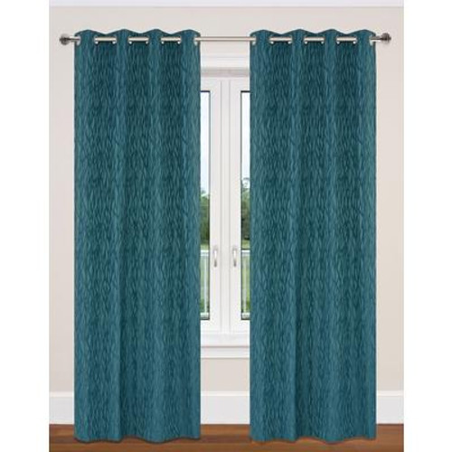 Delta grommet curtain pair 52x95''  in teal blue