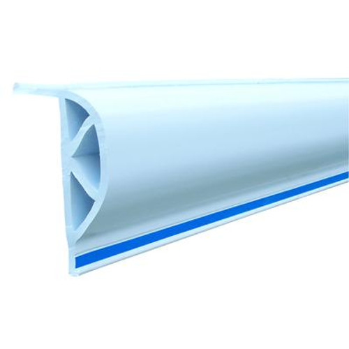 Heavy Slant ''P'' DESIGNER Profile; 24 feet/carton; White and Blue