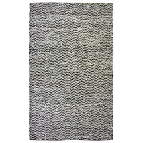 Black Zola Area Rug 4 Feet x 6 Feet