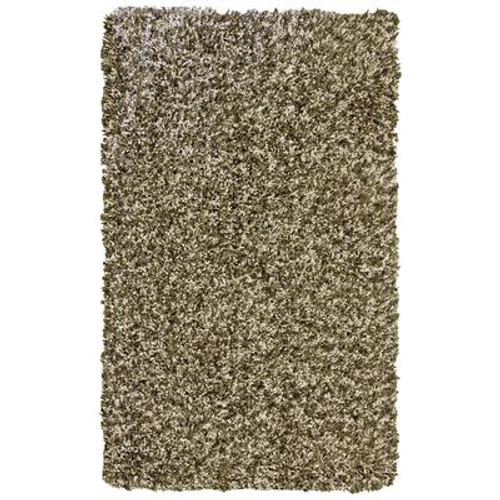 Beige Popcorn Shag Area Rug 8 Feet x 10 Feet