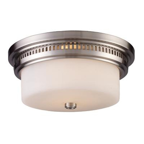 Chadwick 2-Light Flush Mount In Satin Nickel - LED