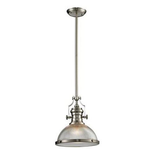 Chadwick  Collection 1 Light Pendant In Satin Nickel