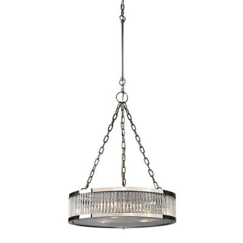 Linden Collection 3 Light Pendant In Polished Nickel
