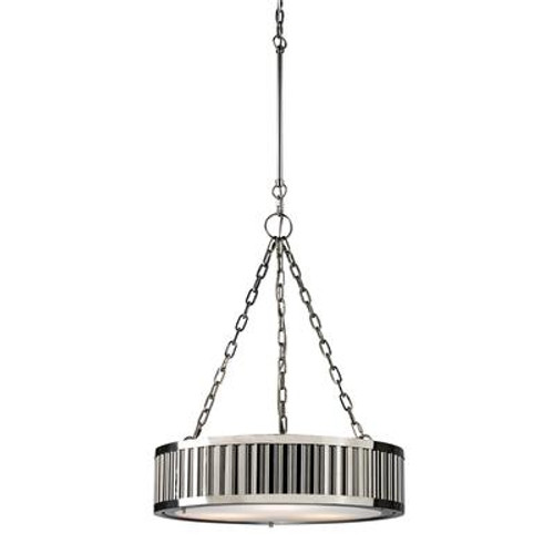 Linden Collection 3 Light Pendant In Polished Nickel - LED