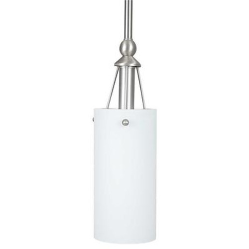 Atropolis 1 Light Ceiling Satin Nickel Compact Fluorescent Mini Pendant