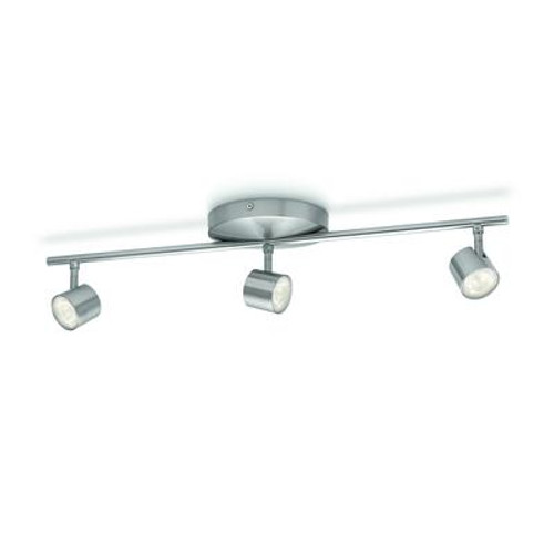 LED Track Fixture 3 Light Nickel