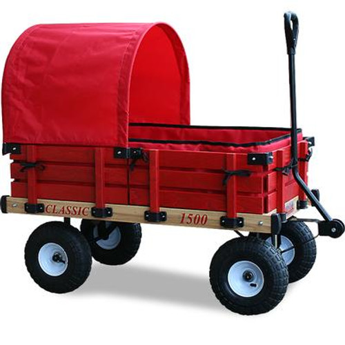 Classic Covered Kids Wagon