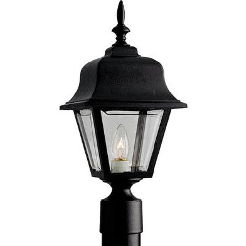 Black 1-light Post Lantern