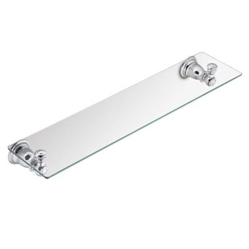 Kingsley Chrome Glass Shelf