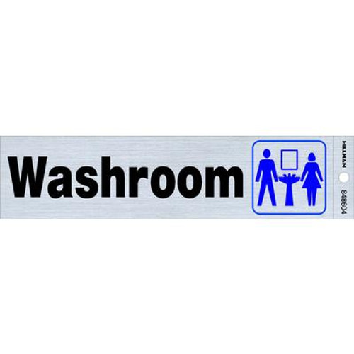 2 X 8 Sign - Washroom