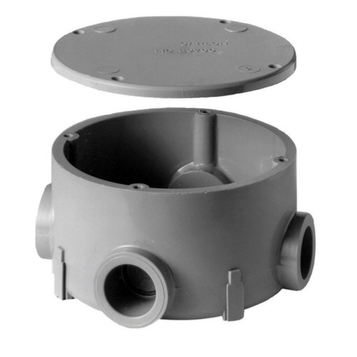 PVC Round Junction Box  1/2 Inch