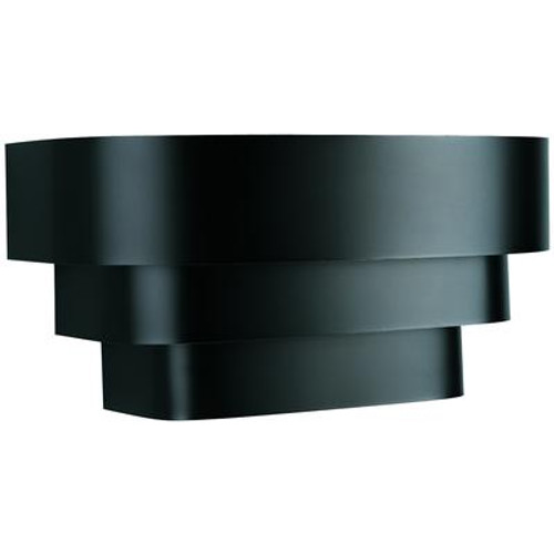 Black 1-light Wall Sconce