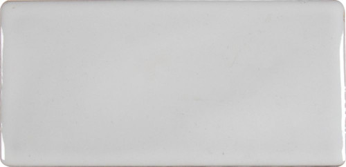 Whisper White 3 Inch.  X 6 Inch.  Handcrafted Glazed Ceramic Wall Tile (1 Sq. Feet.  / Case)