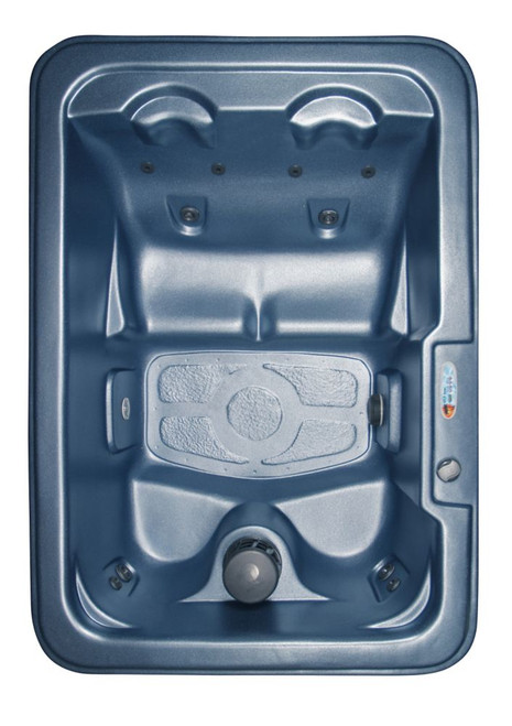 Marco Blue Denim "Plug & Play" 10-Jet Spa with Polar Insulation and Hard Cover