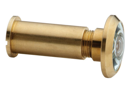 Solid Brass 180° Door Viewer Plastic Lens