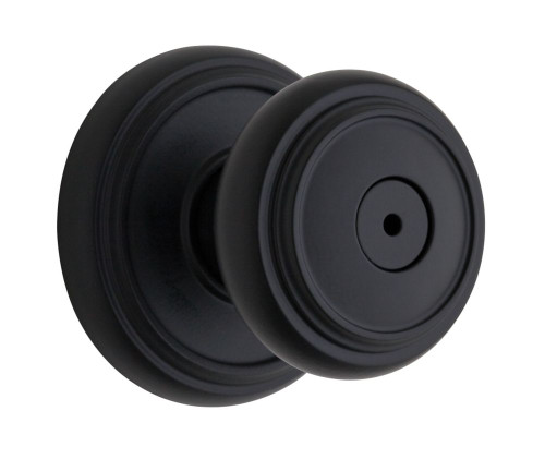 Weiser Wickham Privacy Knob, Iron Black Finish