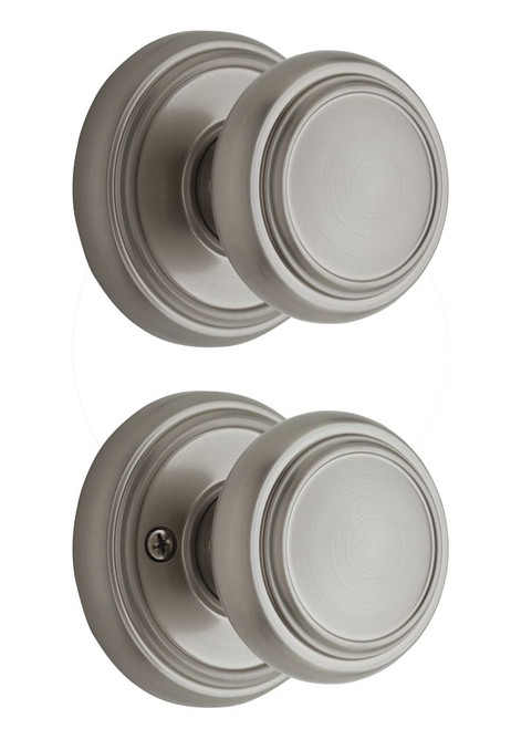 Weiser Wickham Passage Knob, Satin Nickel Finish