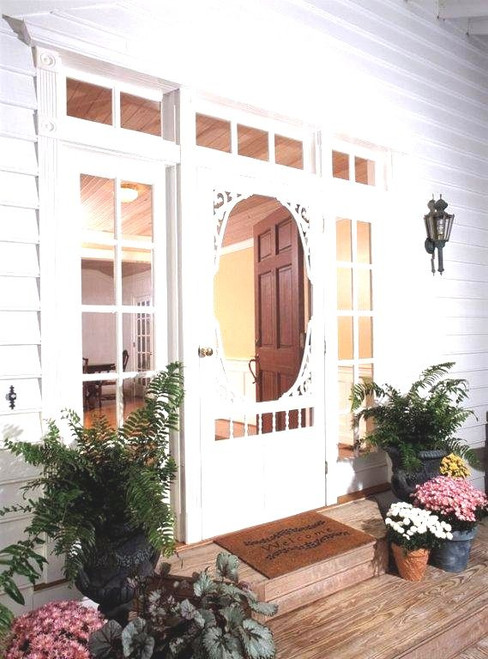 Georgian Solid Vinyl Screen Door 34 Inch x 80 Inch