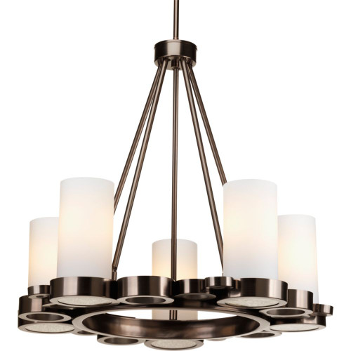 Bingo Collection 5-light Venetian Bronze Chandelier