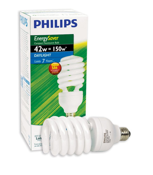 CFL 42W = 150W Twister Daylight (6500K) - Case of 6 Bulbs