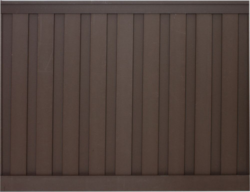 6 Feet x 8 Feet Woodland Brown Composite Privacy Fence Panel Kit