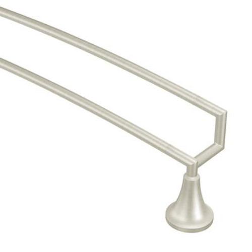 Icon Brushed Nickel 24 Inch Double Towel Bar