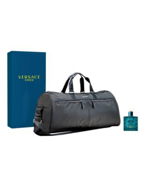 Versace Eros 100ml Eau de Toilette spray and Versace Weekend Bag Set