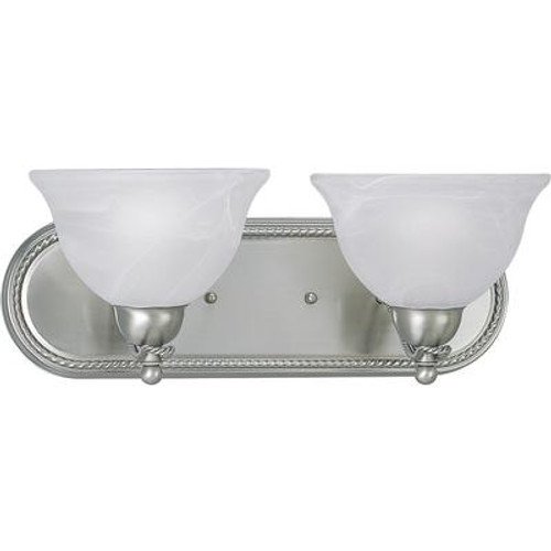 Avalon Collection Brushed Nickel 2-light Wall Bracket