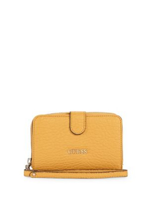 Guess Frankee Wristlet Clutch - MARIGOLD