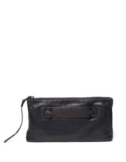 She + Lo Next Chapter Leather Clutch - BLACK