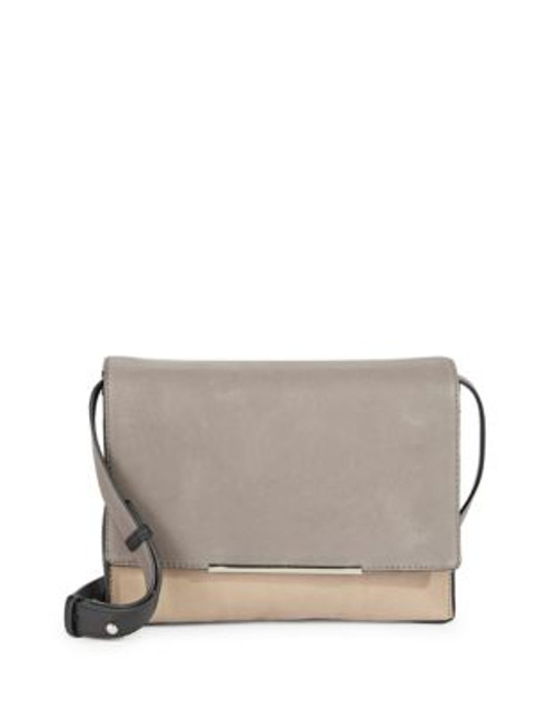 Kenneth Cole Colourblocked Leather Crossbody - GREY