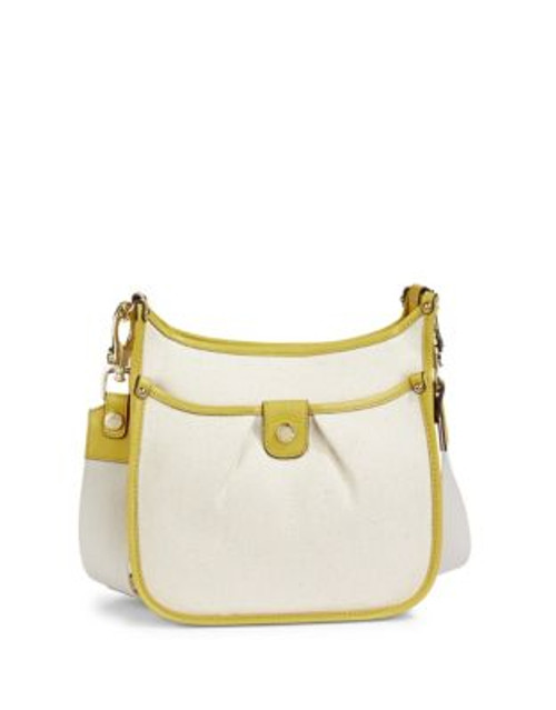 Calvin Klein Britney Canvas Messenger Bag - NATURAL