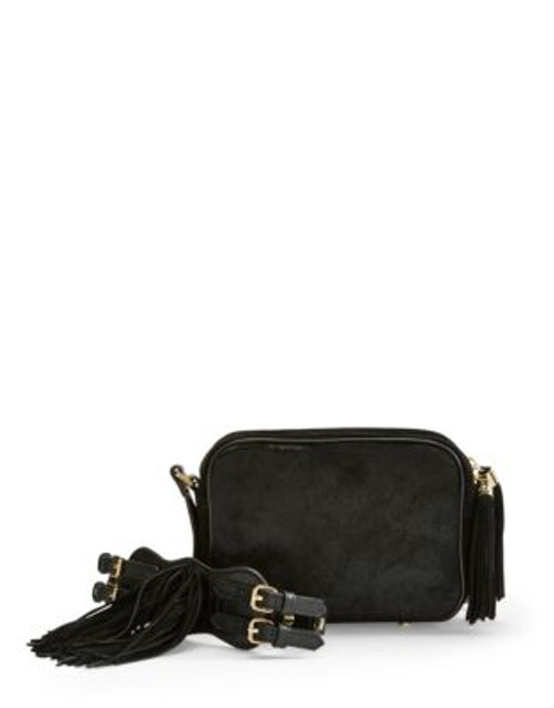 Sam Edelman Holbrook Fringe Strap Crossbody - BLACK